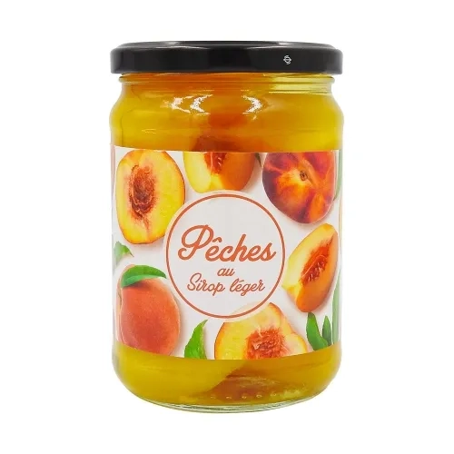 Pêches au sirop léger bocal 310g