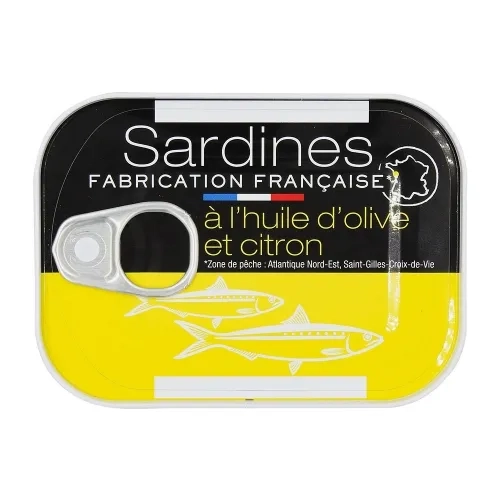 Sardines à l'huile d'olive et citron pne 80,5g