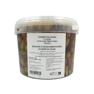 Mélange olives dénoyautées Saveurs du soleil
