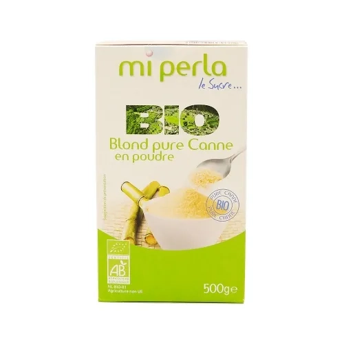 Sucre en poudre blond pur canne BIO paquet 500g