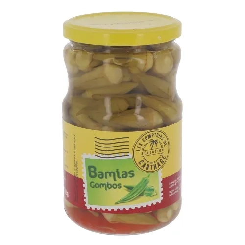 Bamias / Gombos au naturel bocal pne 400g