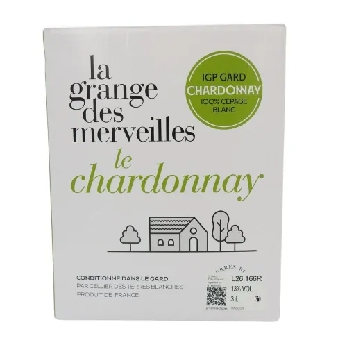 Vin blanc Le Chardonnay Gard IGP Bag in Box 3l