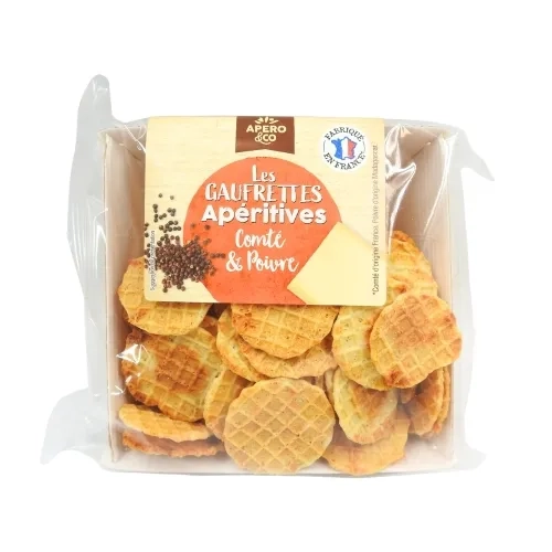 Gaufrettes comté poivre 50g Apéro & Co
