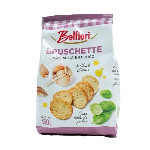 Bruschetta ail et basilic paquet 150g