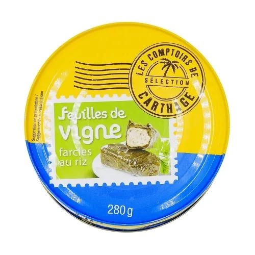 Feuilles de vigne farcies au riz  conserve 280g