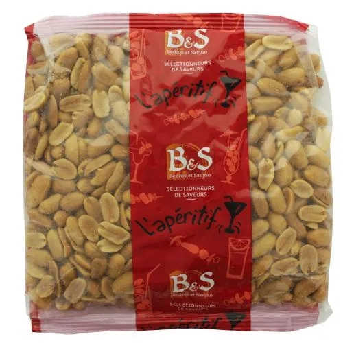 Arachides blanches grillées salées pqt 500g B&S