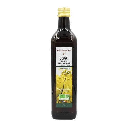Huile vierge de colza BIO bouteille 75cl