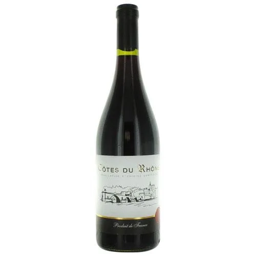 Vin rouge Côtes du Rhône AOC bouteille 75cl