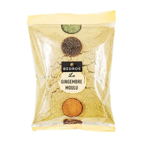 Gingembre moulu sachet 200g Bédros