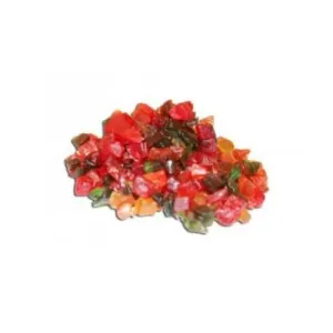 Fruits confits papayes en cubes