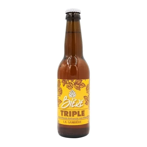 Bière blonde triple La Gambière bouteille 33cl