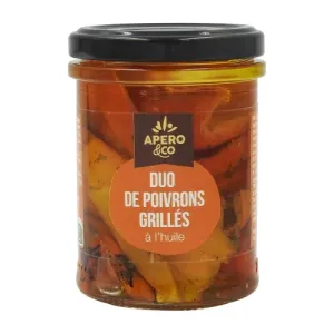 Duo de poivrons grillés à l'huile pot pne 110g