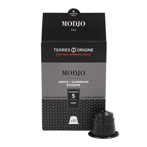 Café ristretto Modjo boîte 10 capsules.
