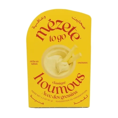 Houmous et gressins barquette 81g Mézete