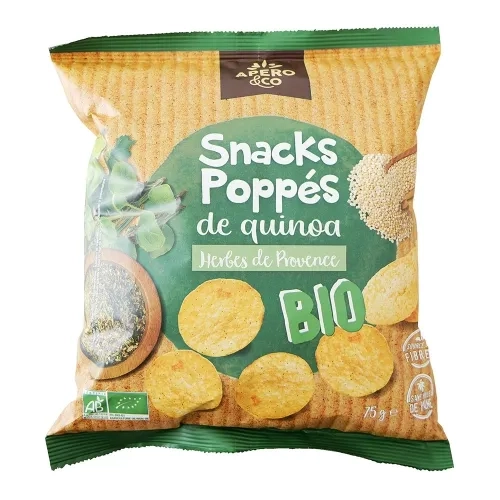 Snacks poppés Quinoa Herbes de Provence BIO 75g