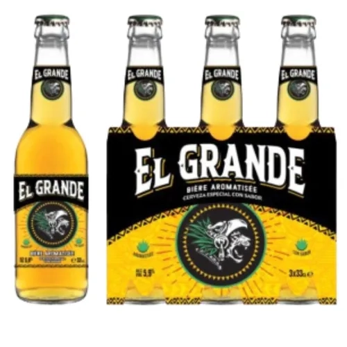 Bière aromatisée pack 3x33cl El Grande