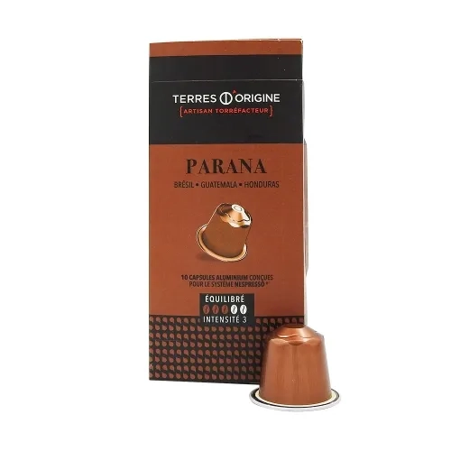Café Parana équilibré 3/5 10  capsules bte 55g