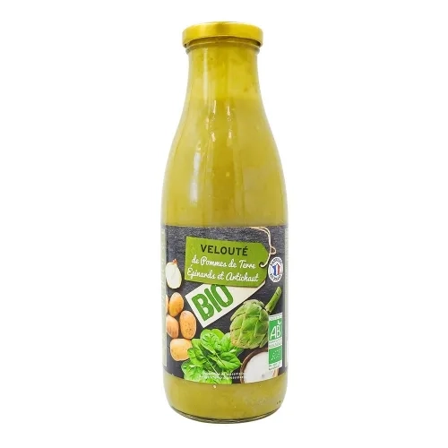 Velouté pomme de terre épinard artichaut BIO 73cl