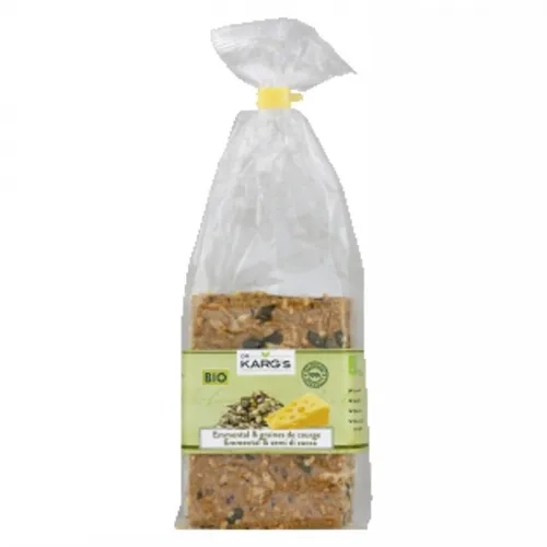 Crackers fromage & graines BIO pqt 200g Dr Karg's