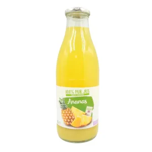 Pur jus ananas Costa Rica bouteille verre 1L