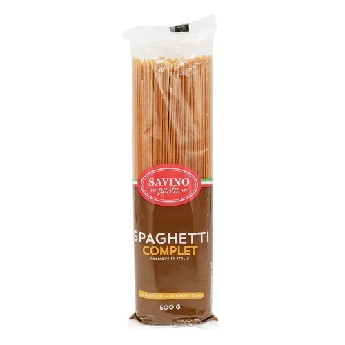 Pâtes Spaghetti complet pqt 500g Savino Pasta
