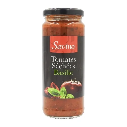 Sauce tomates séchées et basilic pot 340g Savino
