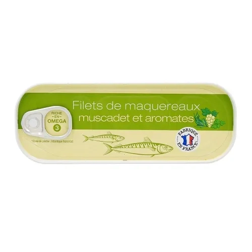 Filets de maquereaux muscadet & aromates pne 97g