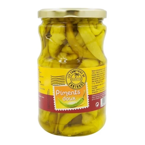 Piments doux pot 300g   Comptoirs de Carthage