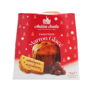 Panettone aux marrons glacés boîte 750g Antica Scala