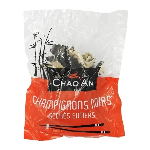 Champignons noirs séchés entiers pqt 80g Chao'an