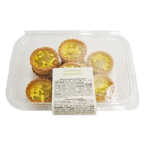 Biscuits cestino fourrés pistache barquette 200g