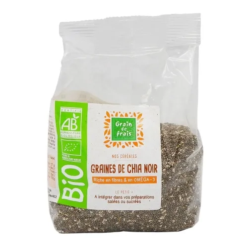 Graines de chia BIO paquet 250g  Grain de Frais