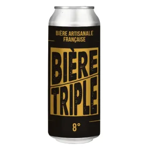 Bière blonde triple 8 canette 50cl