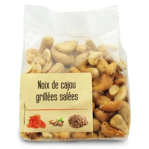 Noix de cajou grillées salées  paquet 200g