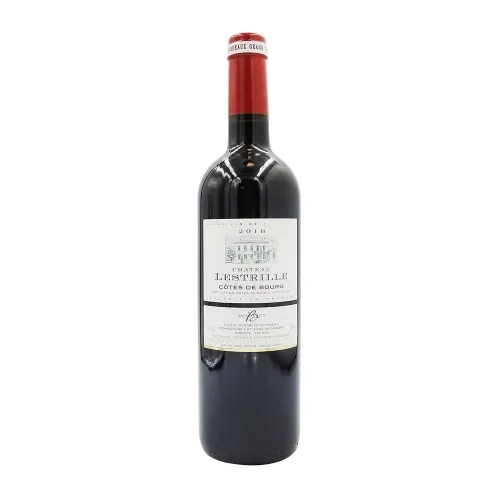Vin rouge AOC Côtes de Bourg Chat. Lestrille 75cl