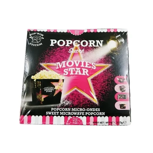 Popcorn sucré micro-ondes boîte 100g