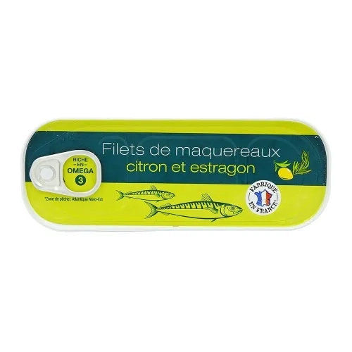 Filets de maquereaux citron-estragon pne 85g