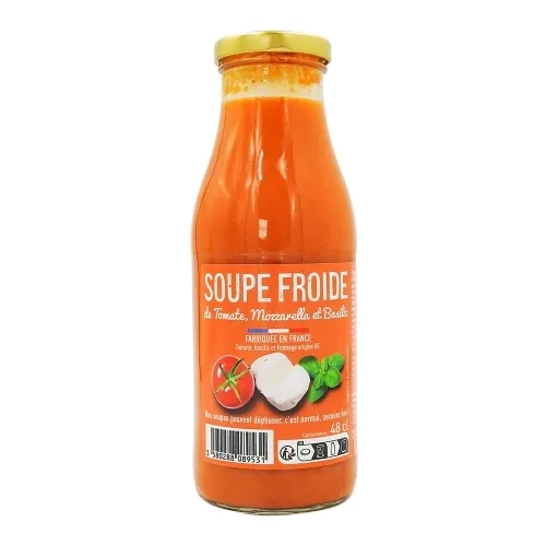 Soupe froide tomate mozzarella basilic btle 48cl