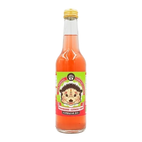Kombucha framboise citron vert BIO bouteille 33cl