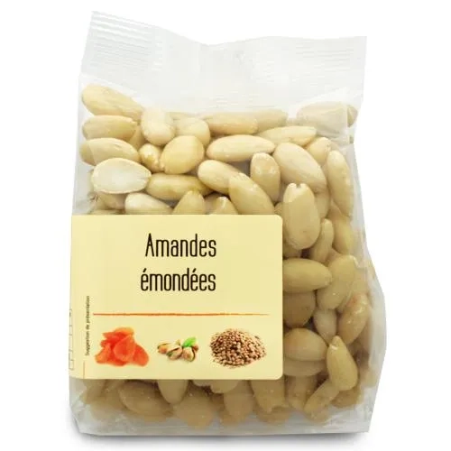 Amandes émondées   paquet 200gr