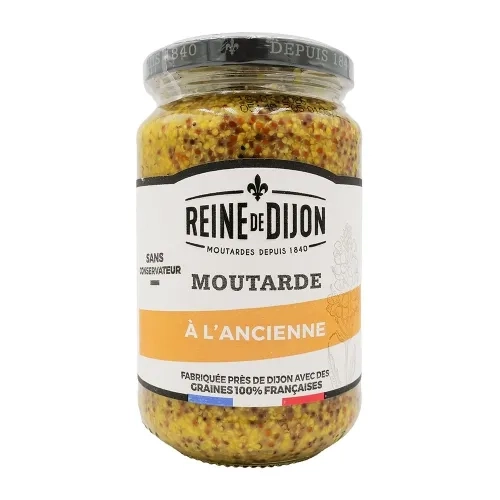 Moutarde à l'ancienne pot 350g Reine de Dijon