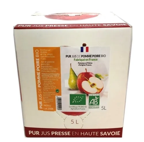Pur jus pomme poire BIO France