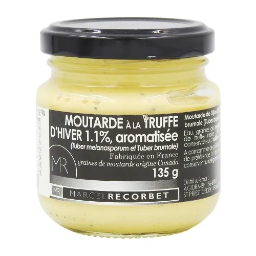 Moutarde à la truffe pot 135g Marcel Recorbet