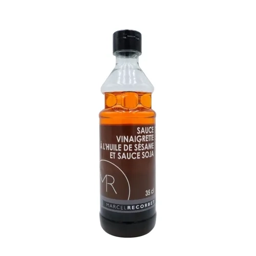Sauce vinaigrette au sésame et soja btle 350ml.