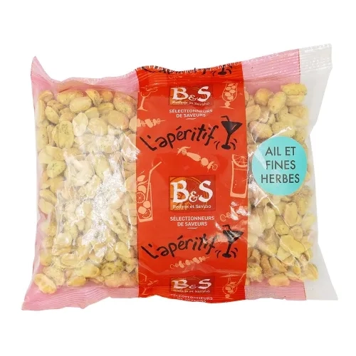 Arachides aromatisées ail et fines herbes pqt 300g