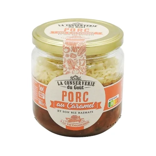 Porc saveur caramel bocal 300g