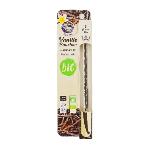 Gousse de vanille bourbon BIO paquet 1 gousse