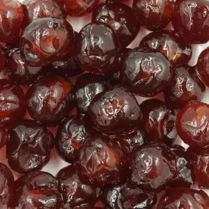 Fruits confits bigarreaux rouges