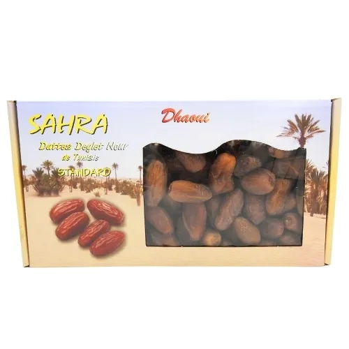 Dattes standard Deglet nour Tunisie boite 1kg 2025