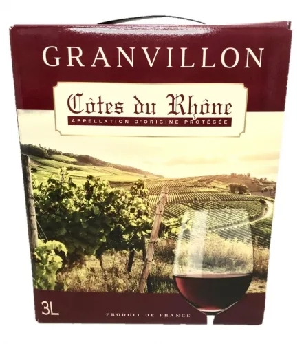 Vin Rouge Côtes du Rhône Granvillon AOP BIB 3L